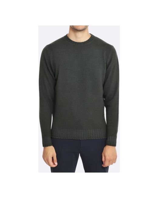 FILIPPO DE LAURENTIIS Green Round-Neck Knitwear for men