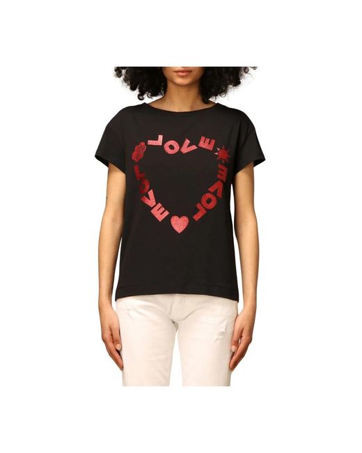 Tops > t-shirts Moschino en coloris Black