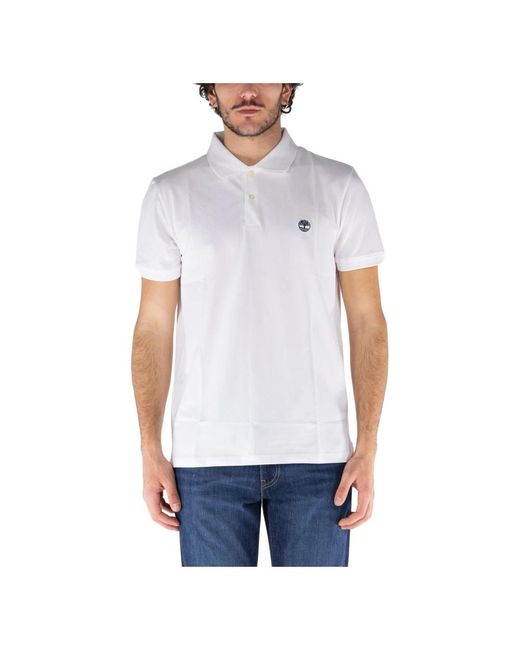 Timberland White Polo Shirts for men