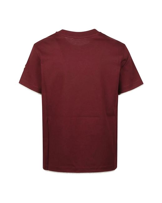 Moncler Red T-Shirts
