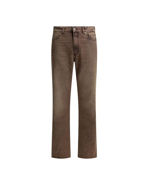 Our Legacy Brown Straight Jeans for men
