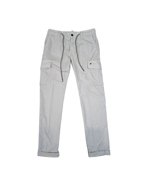 Mason's Gray Slim-Fit Trousers for men