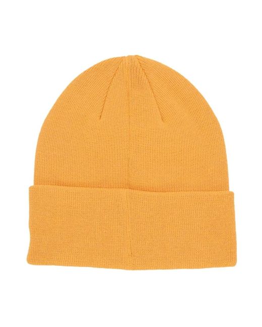 Timberland Accessoires ,Geel ,Polyester Vintage Beanie Dark Cheddar Muts in het Yellow voor heren