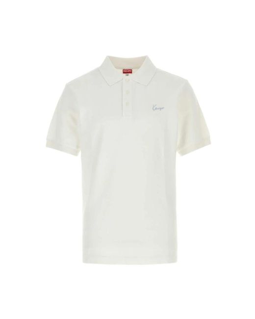 KENZO White Polo Shirts for men
