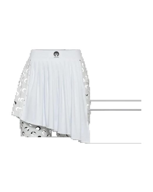 MARINE SERRE White Short Skirts