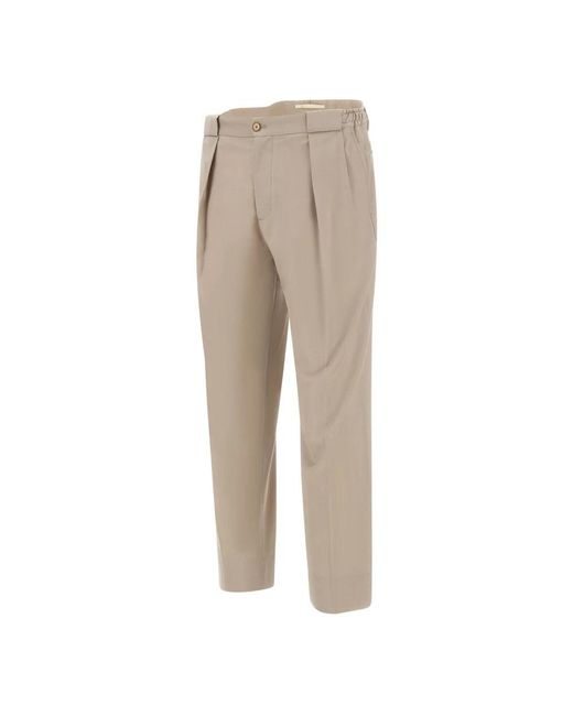 BRIGLIA Natural Slim-Fit Trousers for men