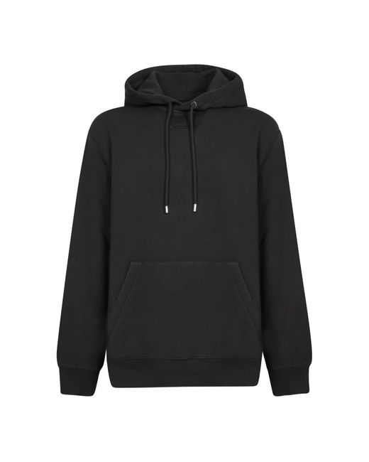 Lanvin Hoodies & Sweatvesten ,Zwart ,Katoen Stijlvol Design Casual Sweatshirt in het Black voor heren