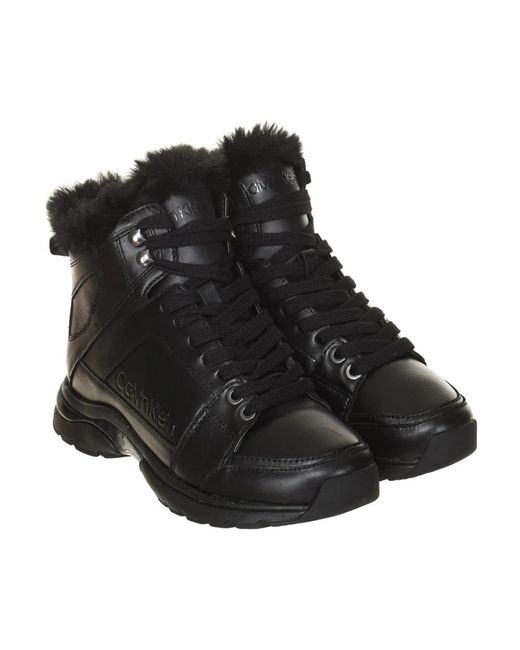 Calvin Klein Black Winter Boots