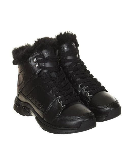 Calvin Klein Black Winter Boots