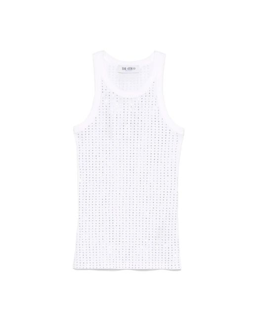 The Attico White Sleeveless Tops