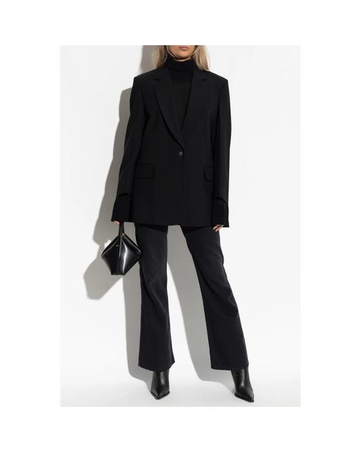 Rag & Bone Black Blazer Mit Offenen Revers