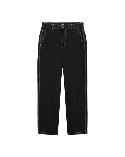 Dickies Black Straight Fit Jeans for men