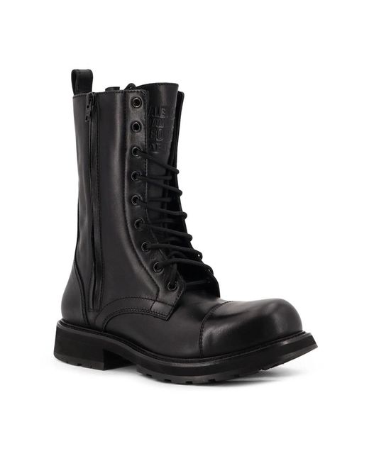 Balenciaga Black Lace-Up Boots