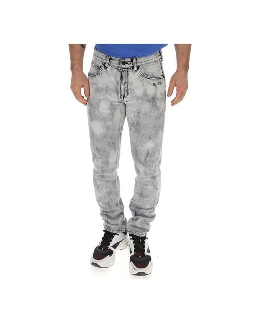 Off-White c/o Virgil Abloh Gray Slim-Fit Jeans for men