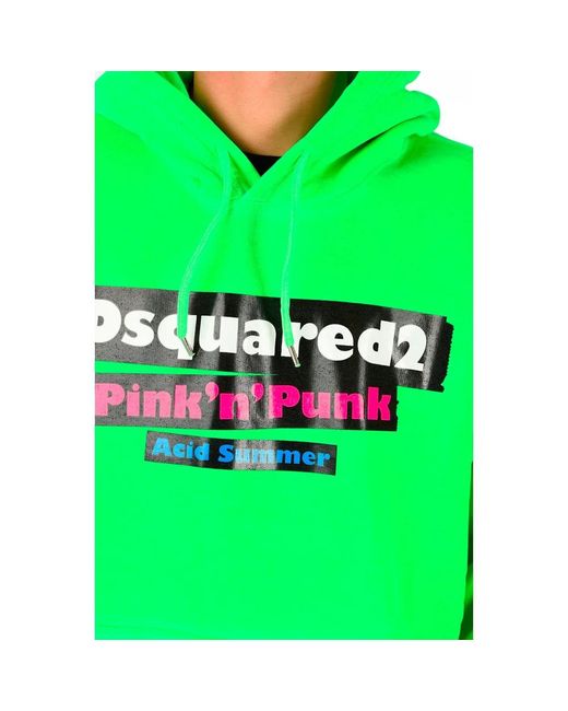 DSquared² Green Hoodies for men