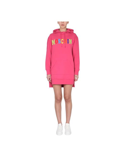 Moschino Logo Jurk in het Pink