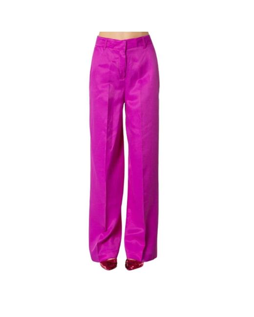 ACTUALEE Pink Wide Trousers