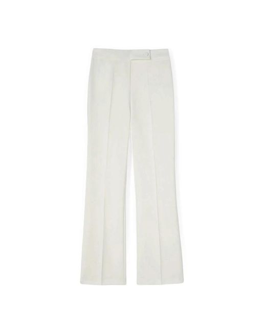 Straight Trousers di mötivi in White