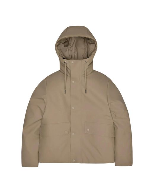 Winter Jackets Rains de color Natural