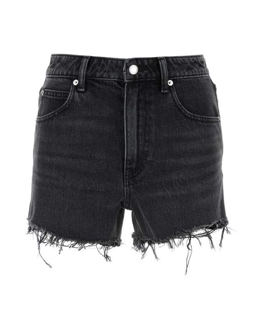 Alexander Wang Black Denim Shorts