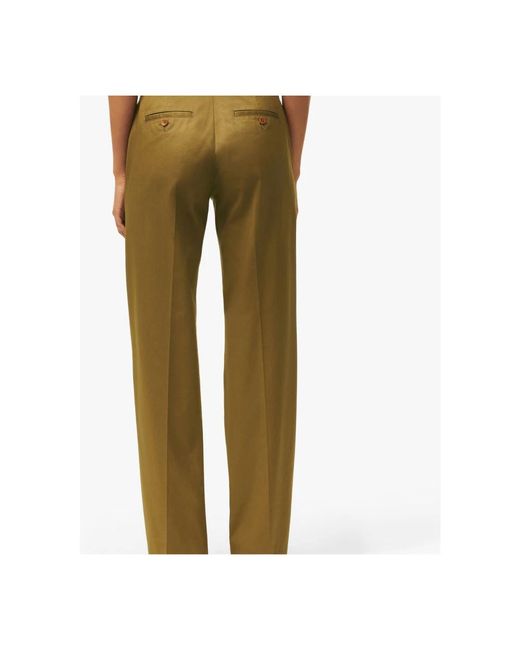 Brooks Brothers Green Wide Leg Advantage Chino Pants