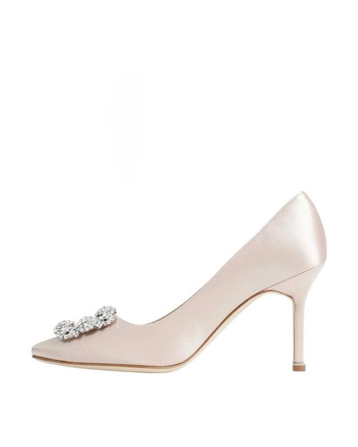 Manolo Blahnik Metallic Pumps