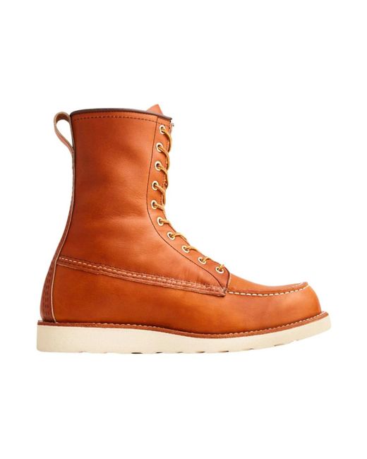 Red Wing Brown Lace-Up Boots for men
