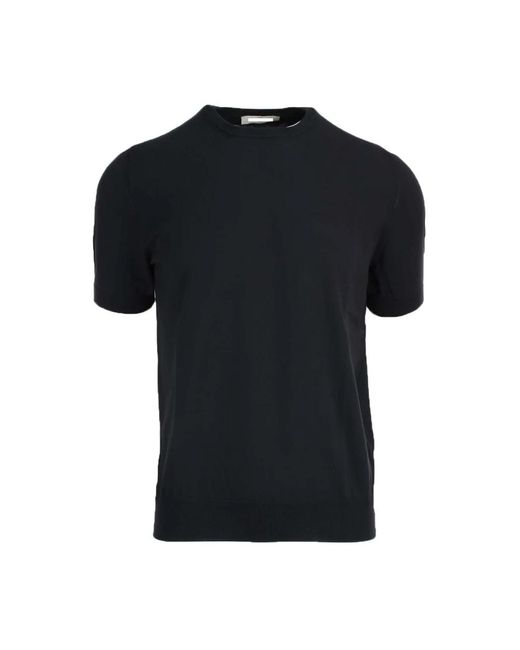 Paolo Fiorillo Black Round-Neck Knitwear for men