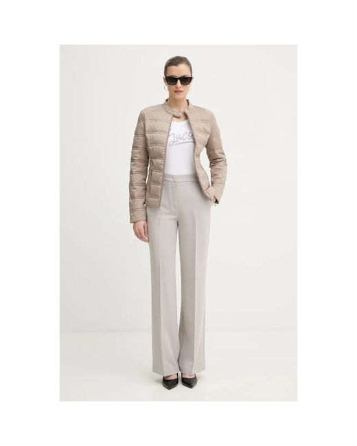 Guess 4G Logo Puffer Jas in het Natural