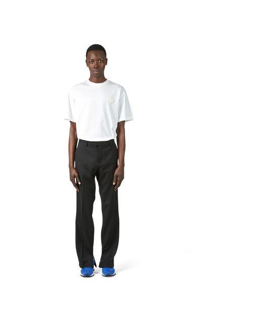 Philippe Model Black Straight Trousers for men