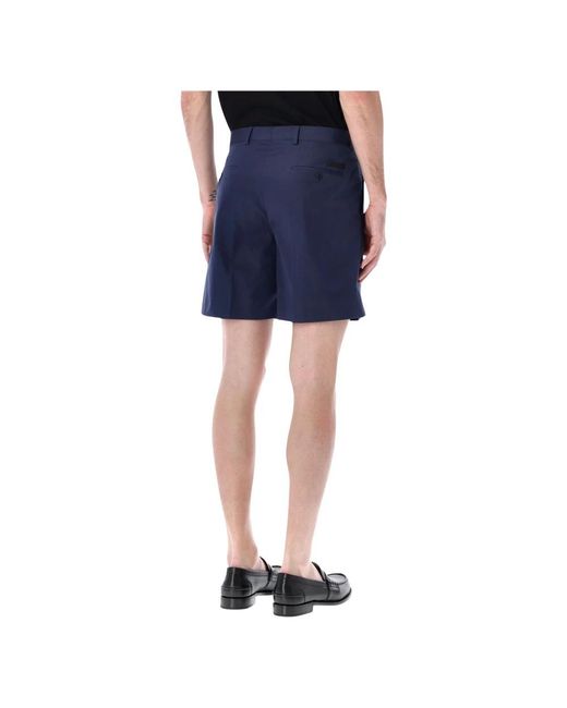 Prada Blue Casual Shorts for men
