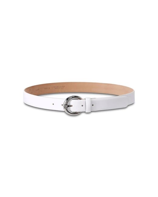 Aigner Accessoires ,Wit ,Leer Fashion Riem in het White