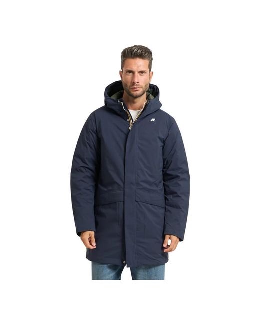K-Way Winter Jackets in het Blue voor heren