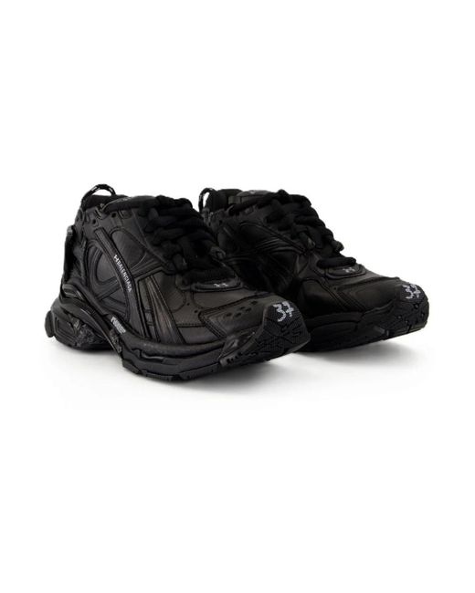 Balenciaga Black Runner Ripstop Sneakers