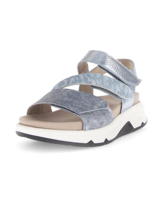 Gabor Blue Bequeme Damensandalen Zum Spazierengehen