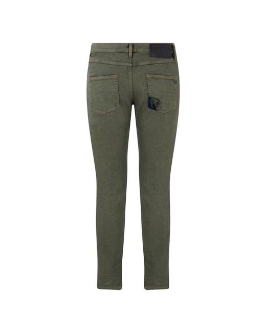 DIESEL Green Skinny Jeans for men