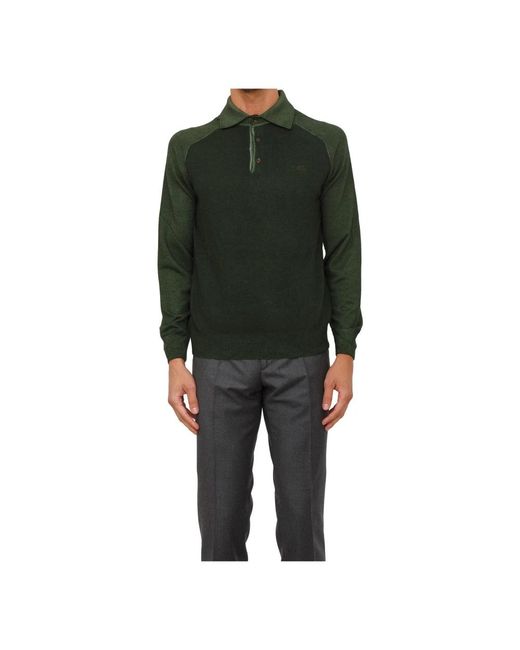 Etro Black Round-Neck Knitwear for men