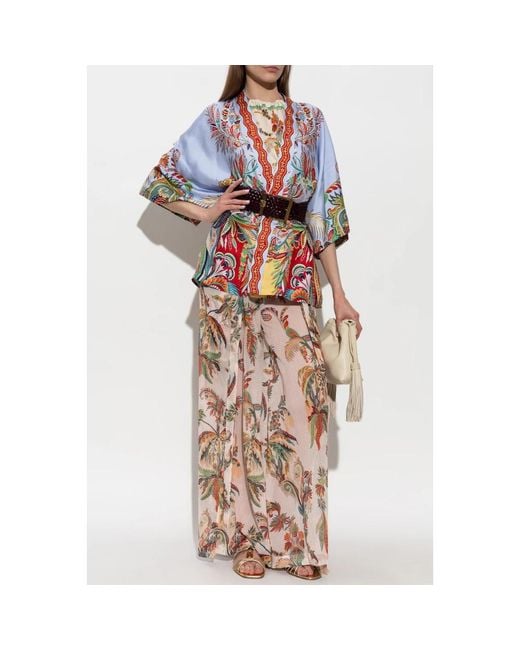 Etro Blue Kimonos