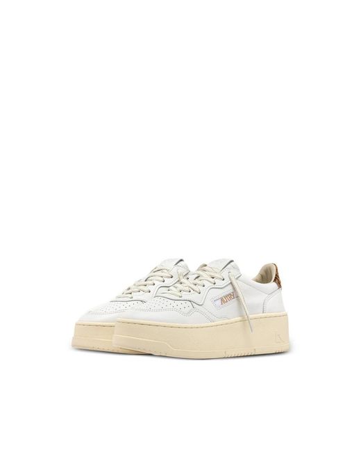Autry White Platform Low