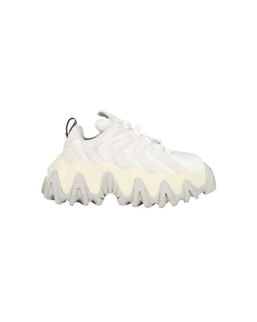 Eytys White Leder-Sneaker Mit Quadratischer Zehenkappe