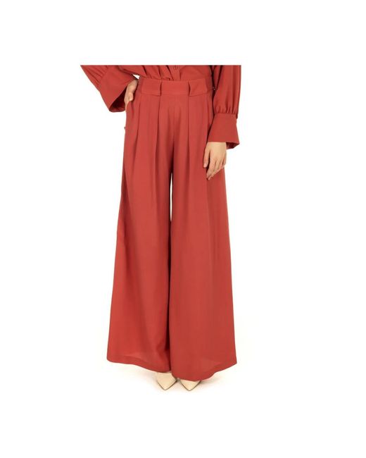 Momoní Red Wide Trousers