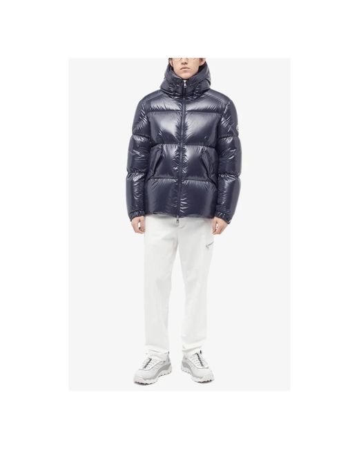Moncler Blue Down Jackets for men