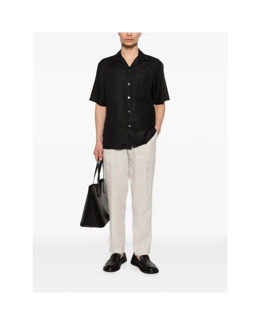 BRIGLIA White Straight Trousers for men