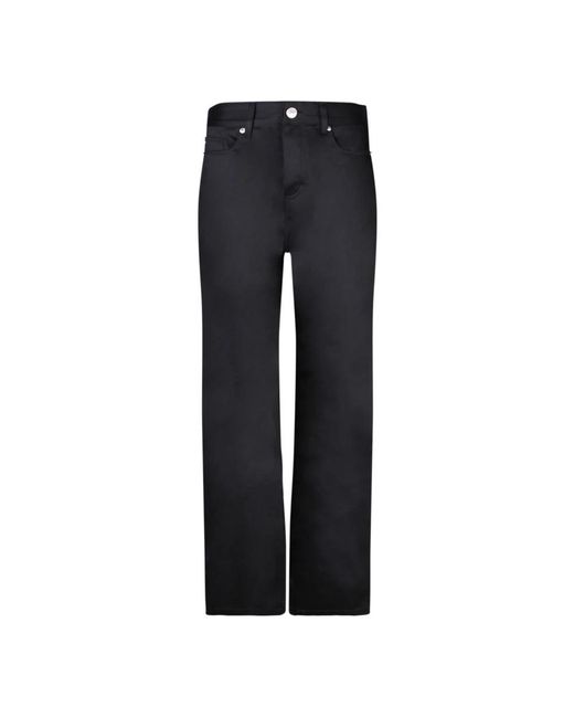 AMI Blue Straight Trousers for men
