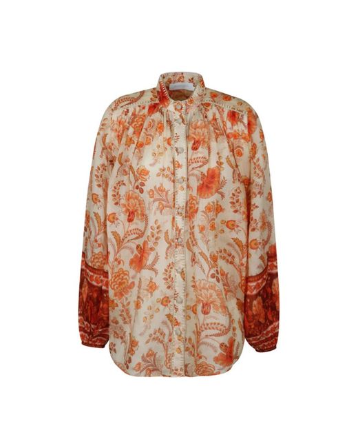 Zimmermann Brown Blouses