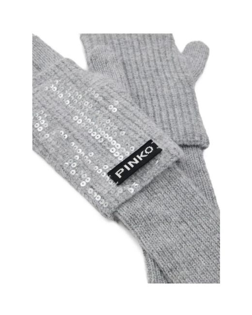 Pinko Gray Gloves