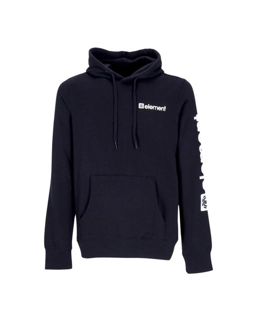 Element Hoodies & Sweatvesten ,Zwart ,Zwarte Hoodie Met Kangoeroezak in het Blue voor heren