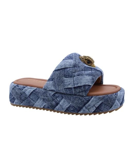 Kurt Geiger Blue Sliders
