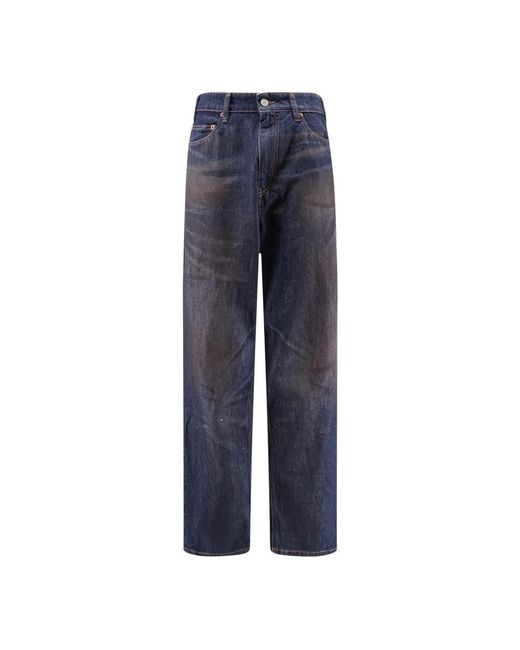 MM6 by Maison Margiela Blue Straight Jeans