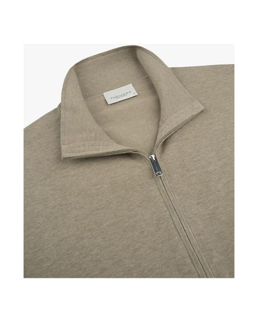 Profuomo Luxury Basic Full Zip in het Gray voor heren